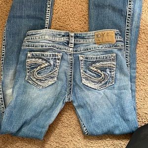 Womens sliver bootcut  jeans size 26x 33